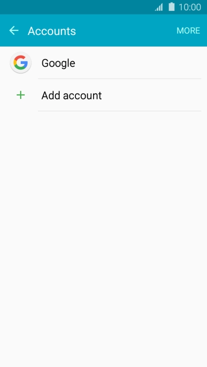 Press Add account.