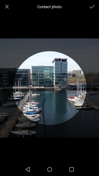 Drag the frame to the required position to select the required detail and press the confirm icon.