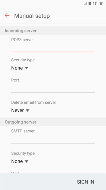 Press the drop down list below 
