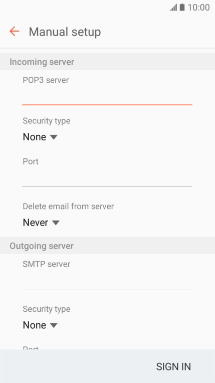 Press the drop down list below 