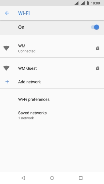 Press the Home key to return to the home screen.