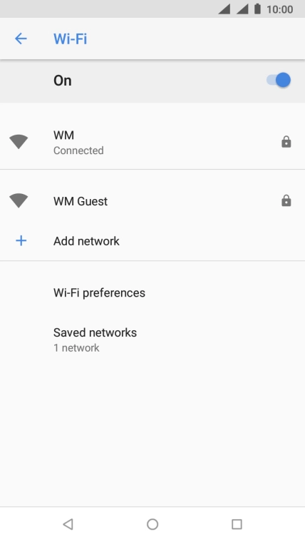 Press the Home key to return to the home screen.