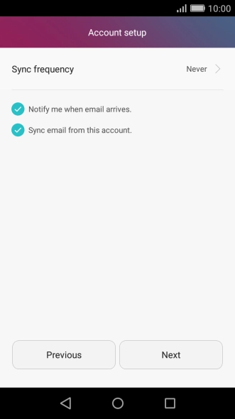 Press Sync frequency.