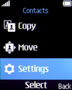 Select Settings.