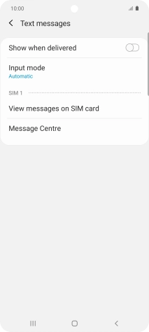 Press Message Centre.