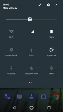 Press the battery icon.