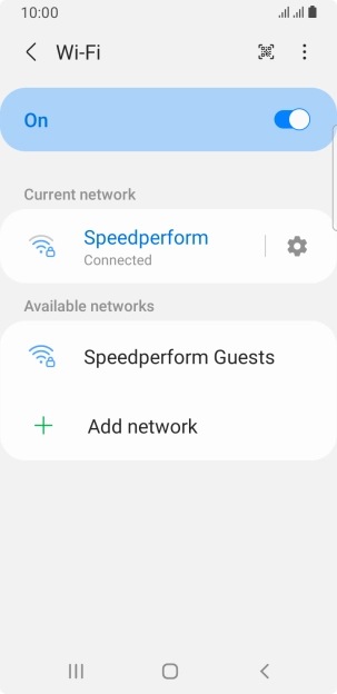 Press the Home key to return to the home screen.