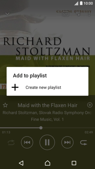 Press Create new playlist.