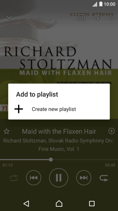 Press Create new playlist.