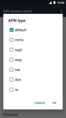 Press default to turn off the function.