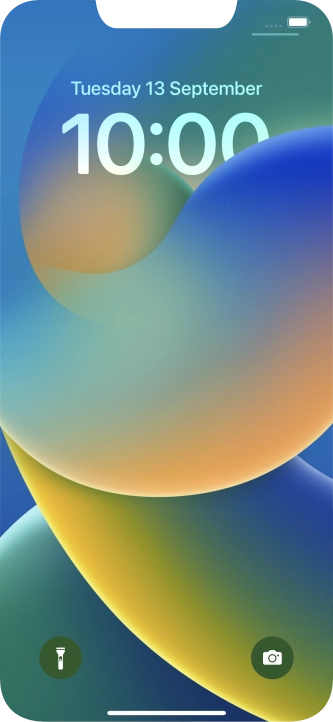 Slide your finger upwards starting from the bottom of the screen.