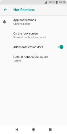 Press App notifications.