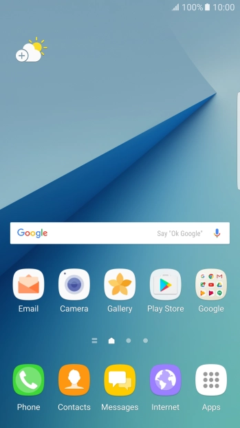 Slide your finger downwards starting from the top of the screen.