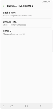 Press Enable FDN.