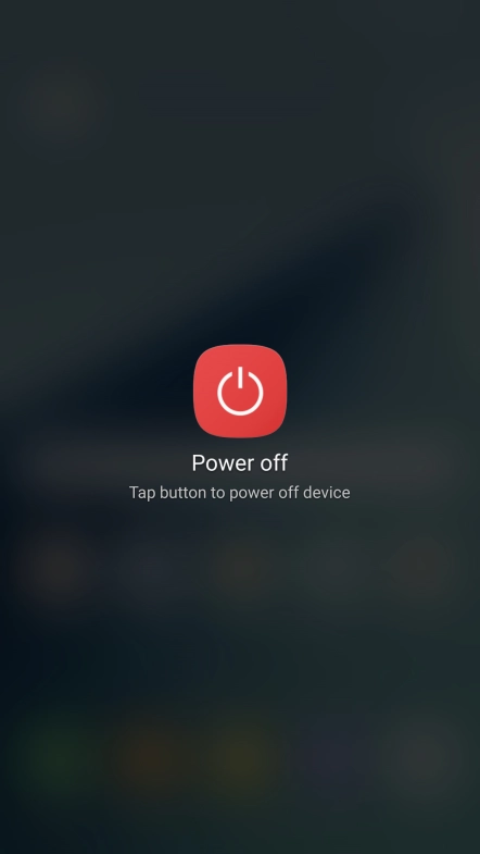 Press Power off.