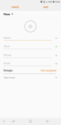 Press the address book drop down list.