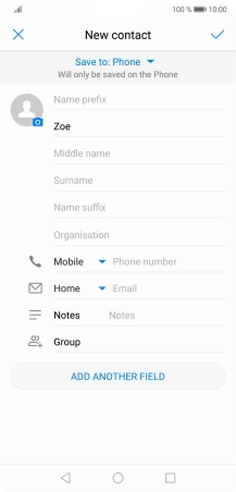 Press Surname and key in the required last name.