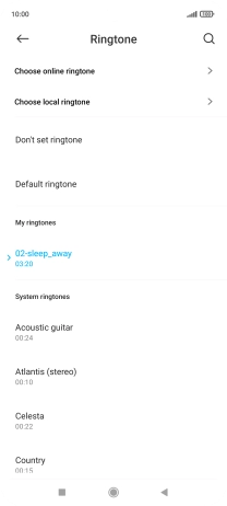 Press the Home key to return to the home screen.