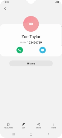 Press the Home key to return to the home screen.