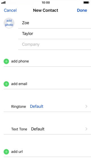 Press add phone.