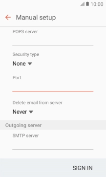 Press the drop down list below 
