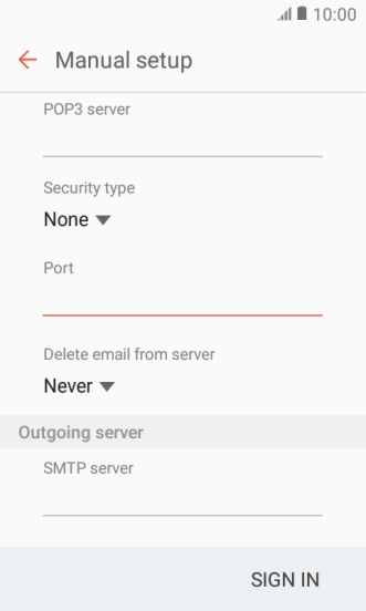 Press the drop down list below 