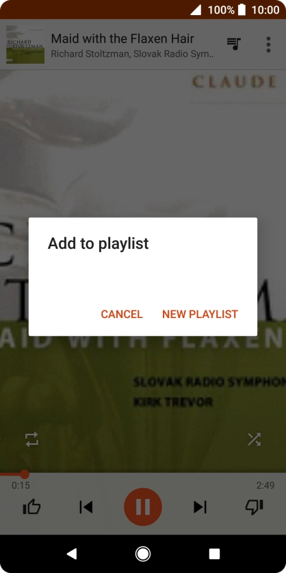 Press NEW PLAYLIST.