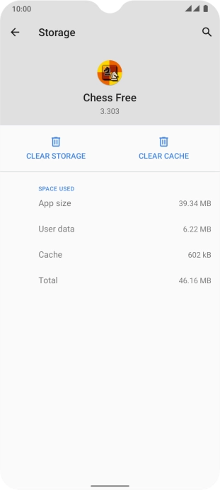 Press CLEAR CACHE.