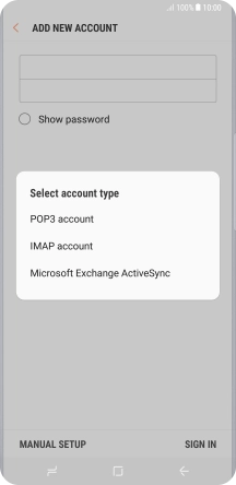 Press POP3 account.