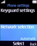 Select Network selection.