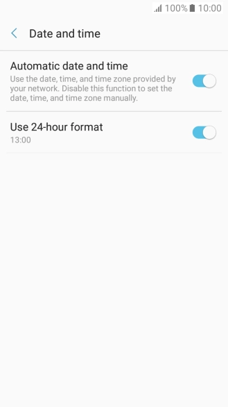 Press the Home key to return to the home screen.