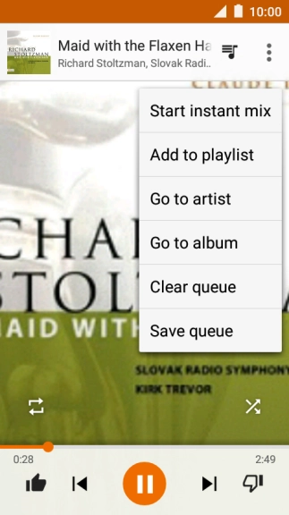 Press Add to playlist.