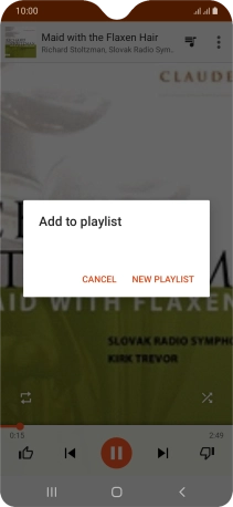 Press NEW PLAYLIST.
