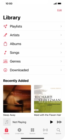 Press Playlists.