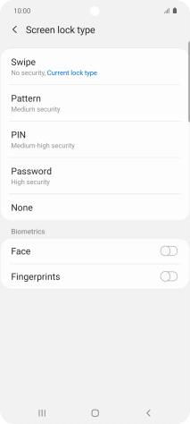 Press Fingerprints.