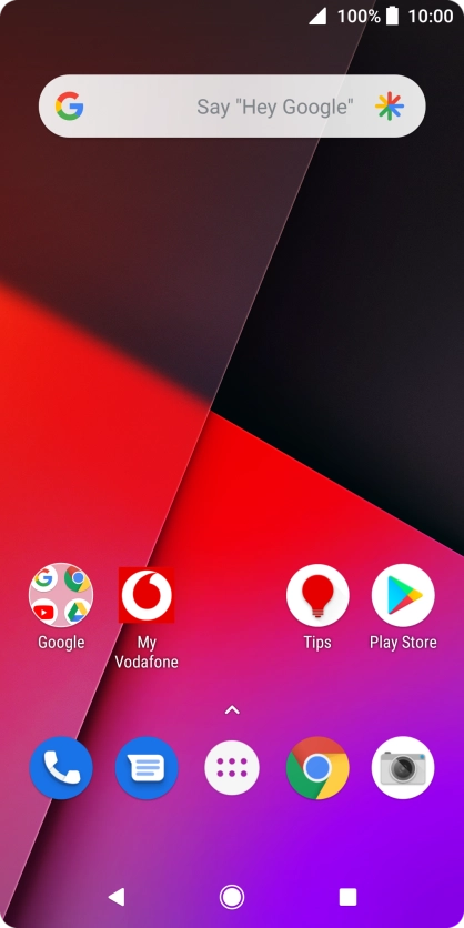 Press the phone icon.
