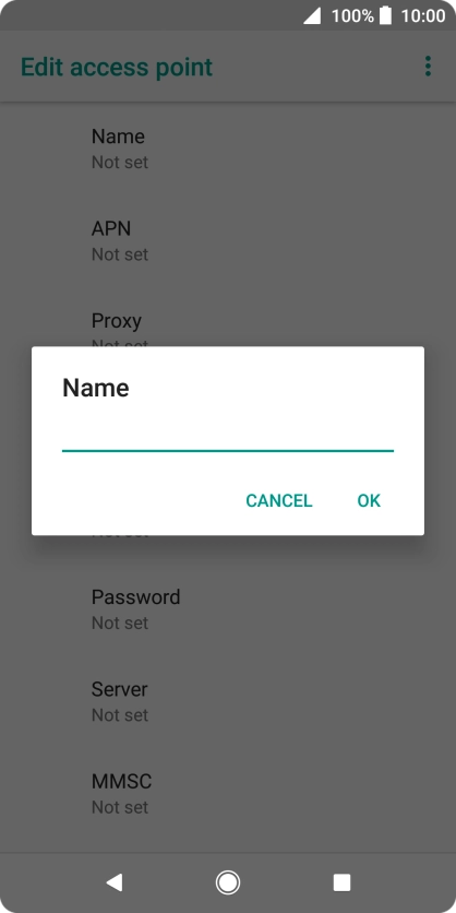 Key in Vodafone MMS and press OK.