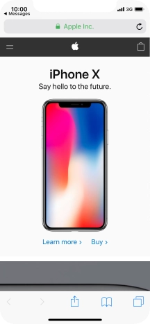 Press the screen a little harder until the content of the message is opened in the relevant application.