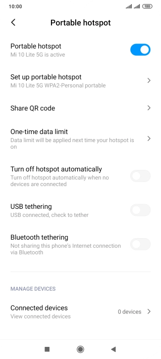 Press the Home key to return to the home screen.