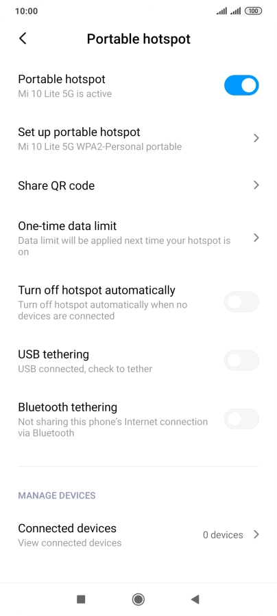 Press the Home key to return to the home screen.