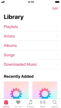 Press Playlists.
