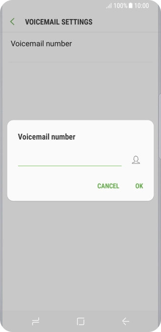 Key in (prefix) 5 (your phone number) and press OK.