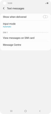 Press Message Centre.