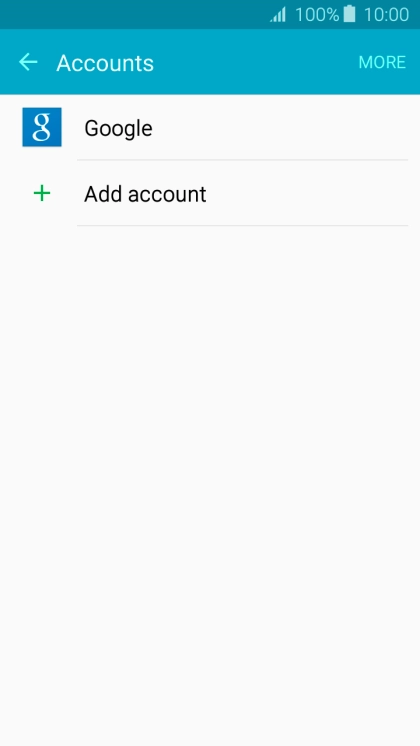 Press Add account.