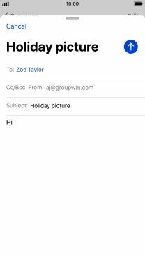 Press and hold the text input field until a pop-up menu is displayed.