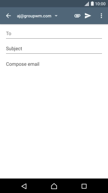 Press the search field and key in the first letters of the recipient's name.