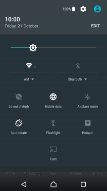 Press the settings icon.