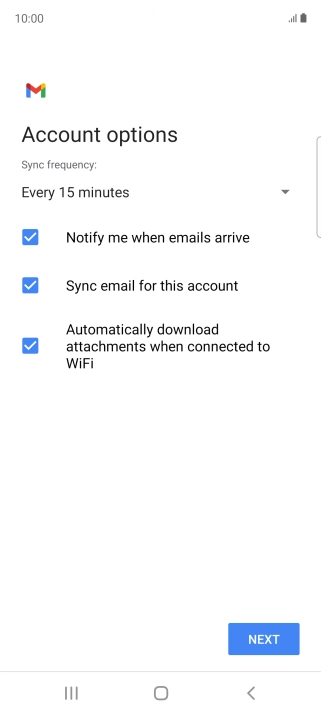 Press the drop down list below 