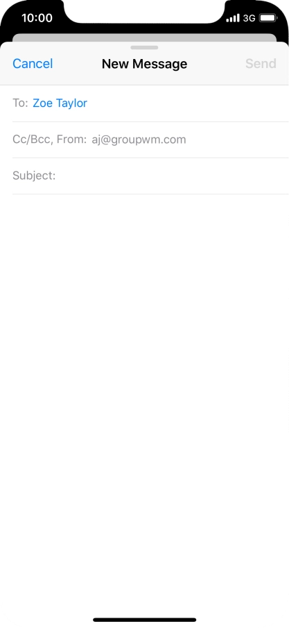 Press Subject and key in the required subject.