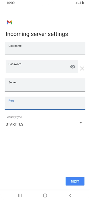Press the drop down list below 